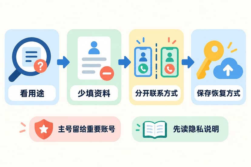 线上社区注册的手机号隐私检查流程：看用途、少填资料、分开联系方式并保存恢复方式