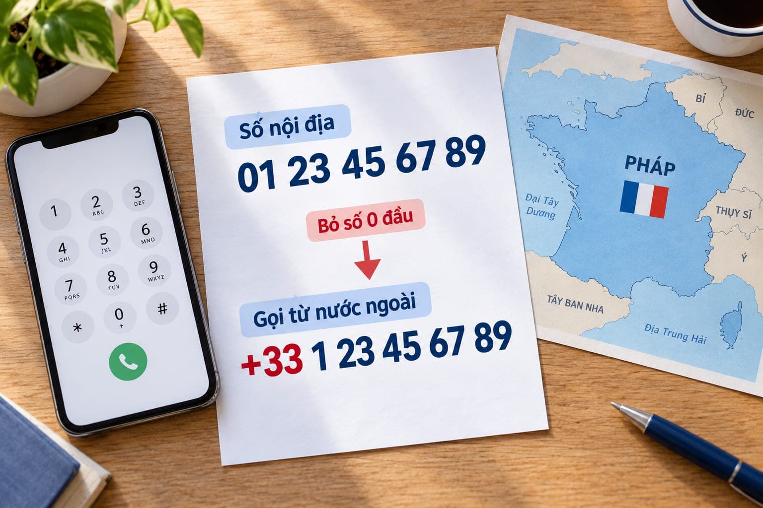Đầu số +33 là nước nào? Cách gọi Pháp