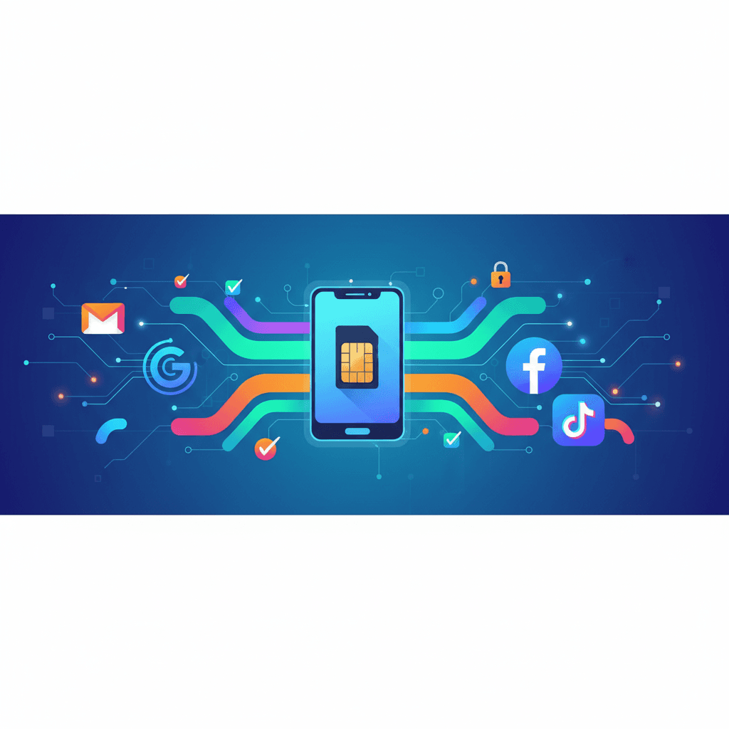 Dịch vụ của BinOTP: Sim Nhận OTP Đăng Ký Gmail, Facebook, Tiktok