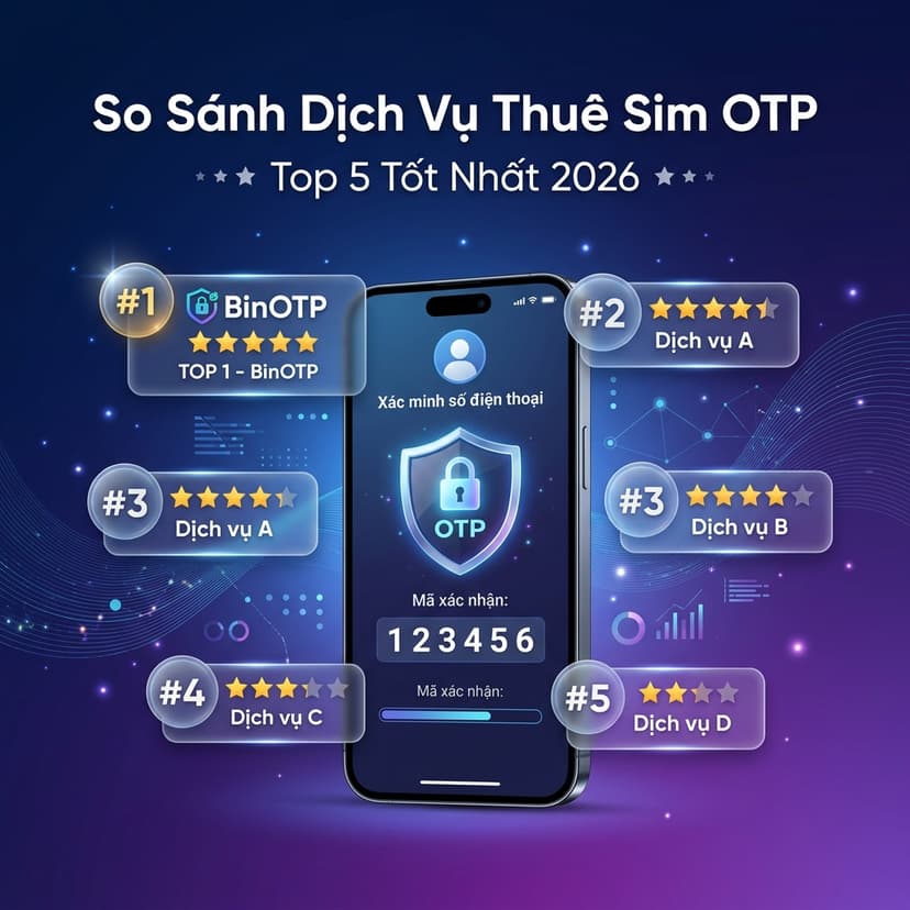 So sánh dịch vụ thuê sim OTP 2026