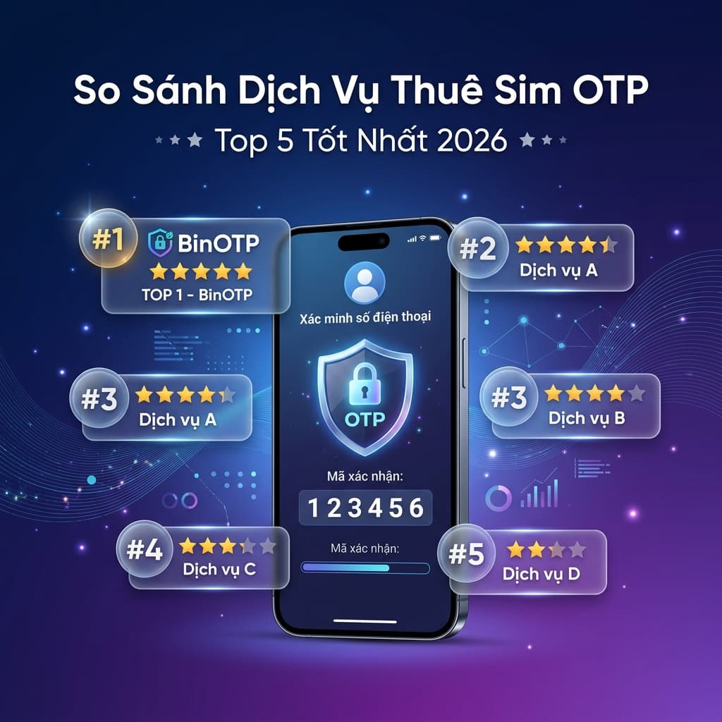 Top 5 Dịch Vụ Thuê Sim Nhận OTP Tốt Nhất Hiện Nay (2026)