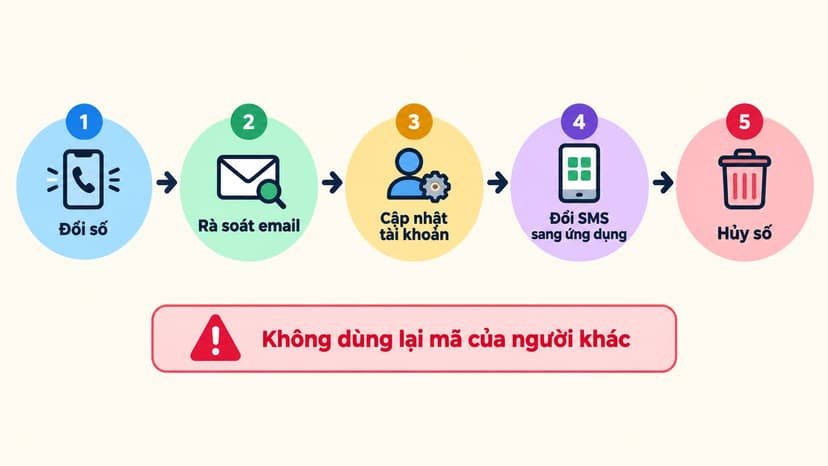 Quy trình rà soát tài khoản trước khi hủy số điện thoại cũ