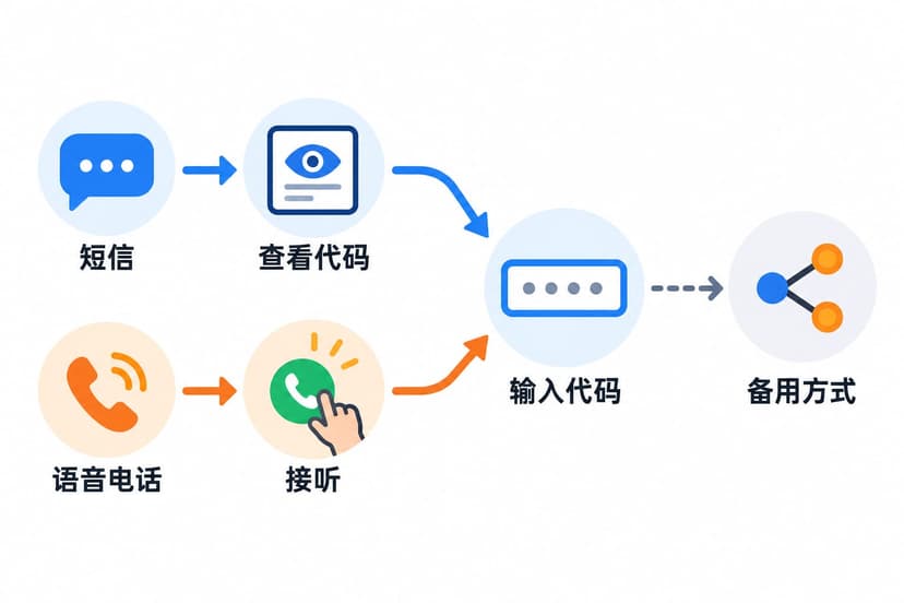 短信验证码与语音验证码的接收和输入流程对比